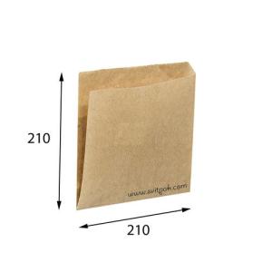 Пакет бумажный САШЕ бурый 210x210 (уголок)