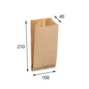 Пакет паперовий САШЕ бурий 100x40x210