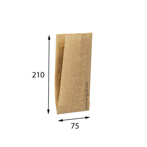 Пакет бумажный САШЕ бурый 75x210 (уголок)-1