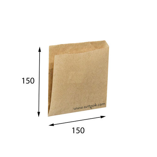 Пакет бумажный САШЕ бурый 150x150 (уголок)-1